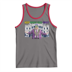 Trump Mardi Gras Tank Top Carnival New Orleans Trip Parade Outfit TS10 Deep Heather Red Print Your Wear