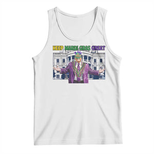 Trump Mardi Gras Tank Top Carnival New Orleans Trip Parade Outfit TS10 White Print Your Wear