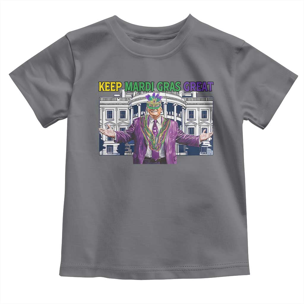 Trump Mardi Gras Toddler T Shirt Carnival New Orleans Trip Parade Outfit TS10 Charcoal Print Your Wear