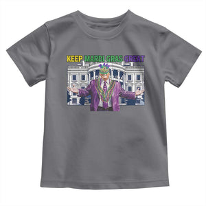 Trump Mardi Gras Toddler T Shirt Carnival New Orleans Trip Parade Outfit TS10 Charcoal Print Your Wear