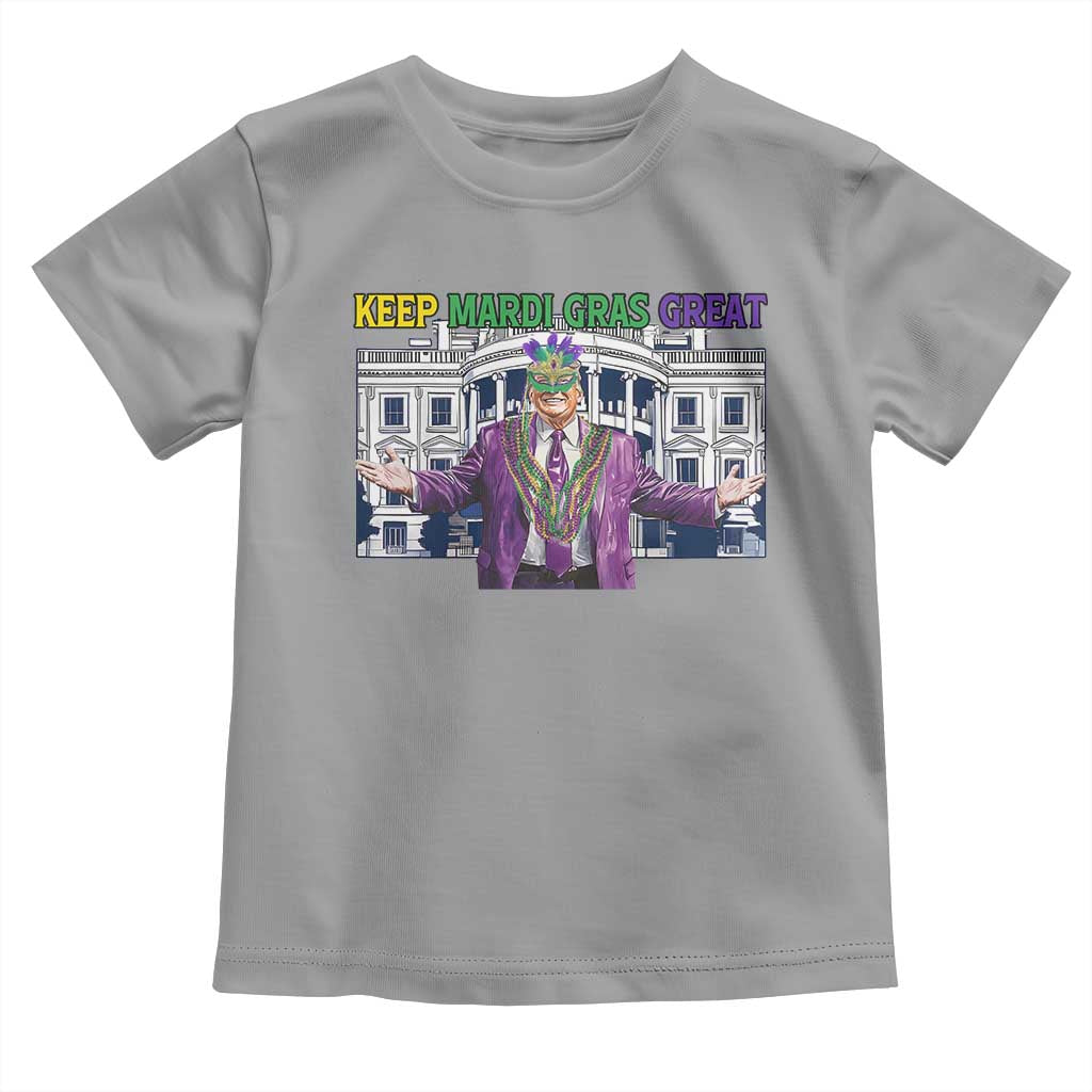 Trump Mardi Gras Toddler T Shirt Carnival New Orleans Trip Parade Outfit TS10 Sport Gray Print Your Wear