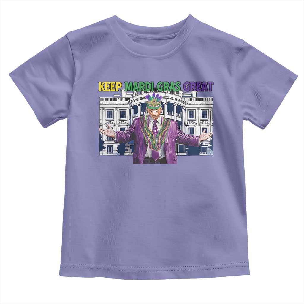 Trump Mardi Gras Toddler T Shirt Carnival New Orleans Trip Parade Outfit TS10 Violet Print Your Wear
