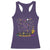 Funny Mardi Gras Racerback Tank Top Dancing Skeleton Let The Shenanigans Begin TS10 Purple Print Your Wear