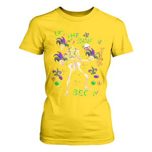 Funny Mardi Gras T Shirt For Women Let The Shenanigans Begin Juggling Skeleton TS10 Daisy Print Your Wear