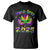 Happy Mardi Gras 2025 T Shirt Masquerade Mask Carnival New Orleans Trip TS10 Black Print Your Wear