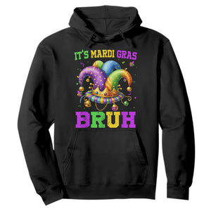 Bruh Mardi Gras Hoodie Jester Outfit Teens Boys Kids Mardi Gras TS10 Black Print Your Wear