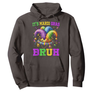 Bruh Mardi Gras Hoodie Jester Outfit Teens Boys Kids Mardi Gras TS10 Dark Chocolate Print Your Wear
