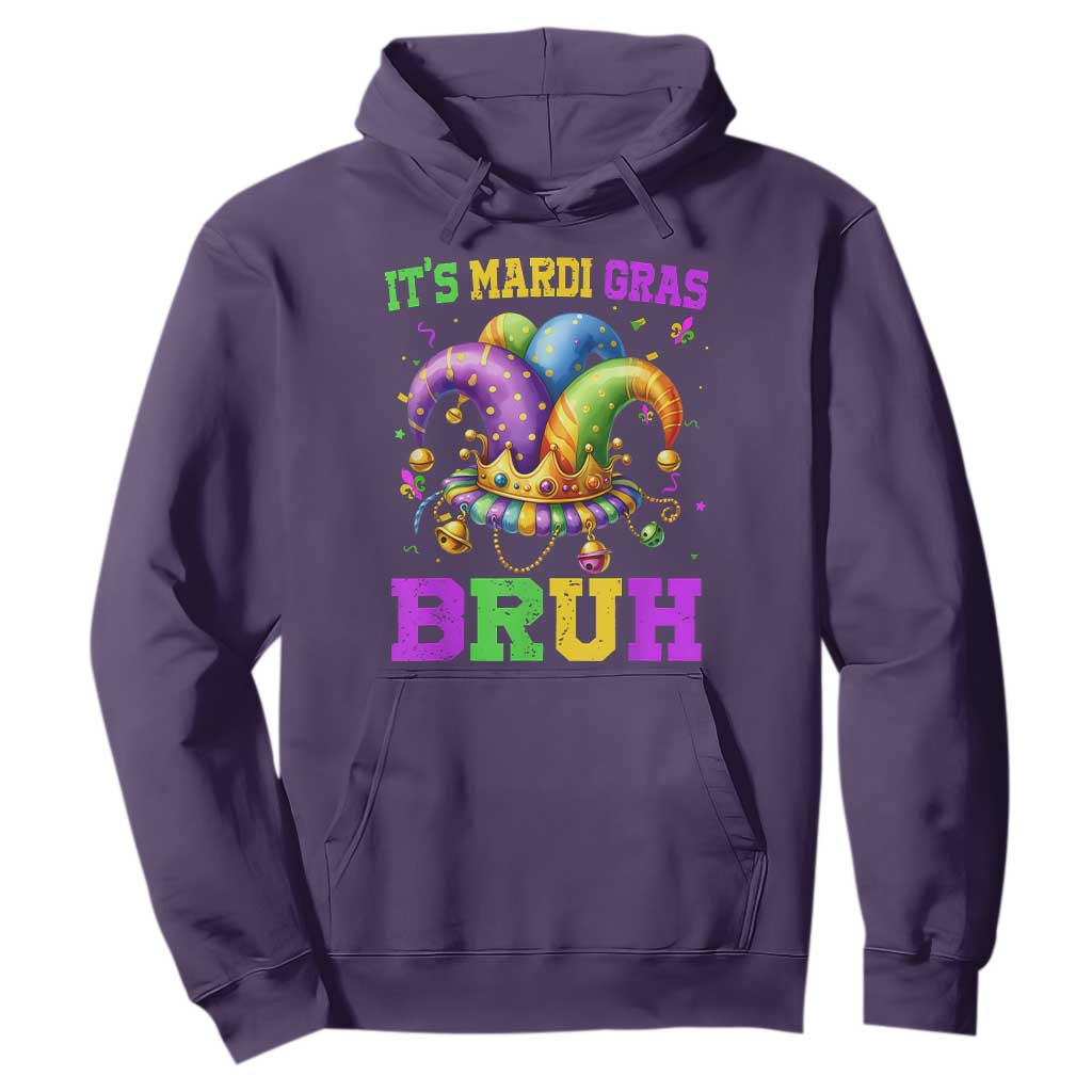 Bruh Mardi Gras Hoodie Jester Outfit Teens Boys Kids Mardi Gras TS10 Purple Print Your Wear