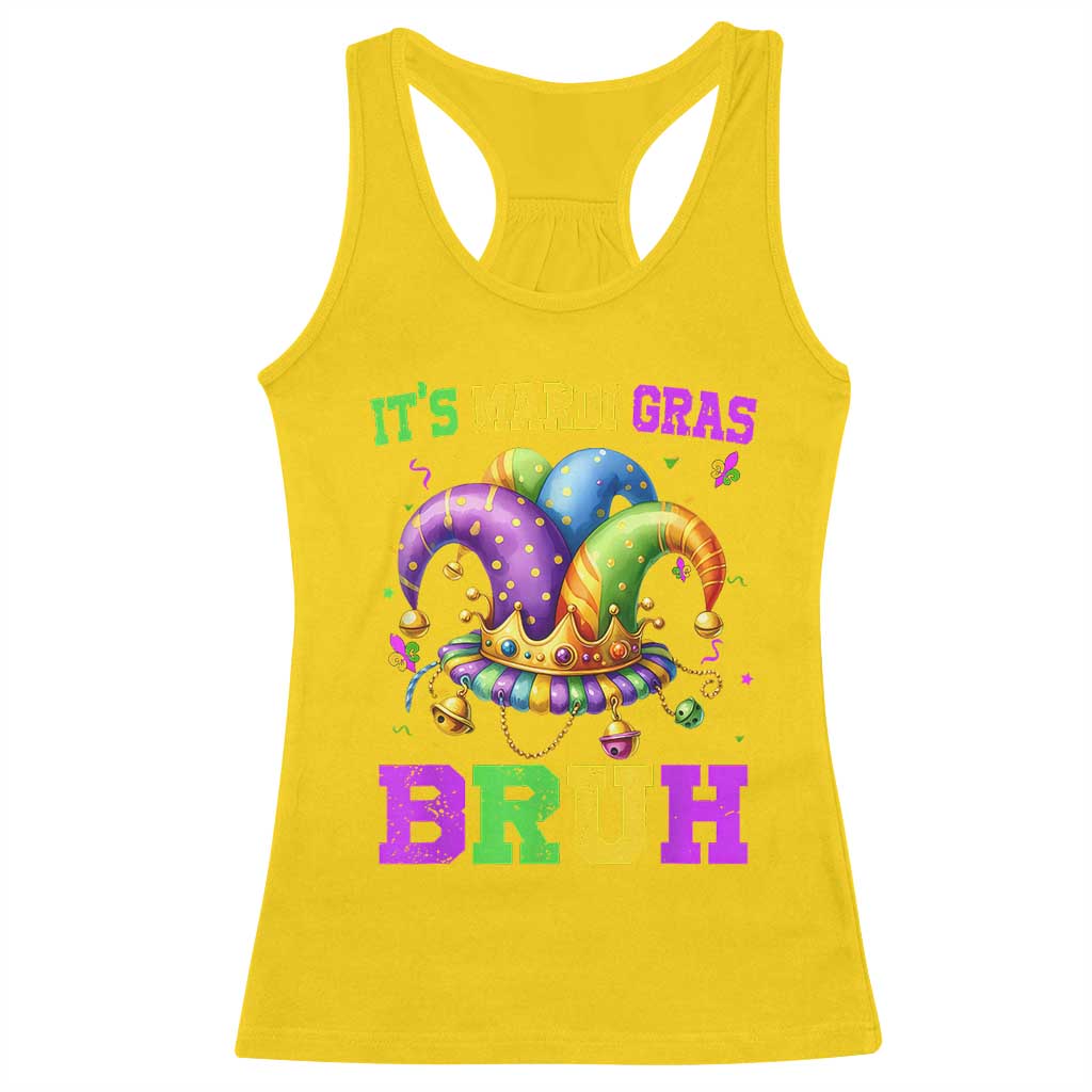 Bruh Mardi Gras Racerback Tank Top Jester Outfit Teens Boys Kids Mardi Gras TS10 Daisy Print Your Wear