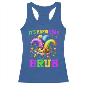 Bruh Mardi Gras Racerback Tank Top Jester Outfit Teens Boys Kids Mardi Gras TS10 Royal Blue Print Your Wear