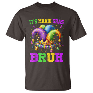 Bruh Mardi Gras T Shirt Jester Outfit Teens Boys Kids Mardi Gras TS10 Dark Chocolate Print Your Wear