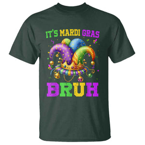 Bruh Mardi Gras T Shirt Jester Outfit Teens Boys Kids Mardi Gras TS10 Dark Forest Green Print Your Wear