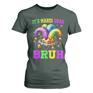 Bruh Mardi Gras T Shirt For Women Jester Outfit Teens Boys Kids Mardi Gras TS10 Dark Forest Green Print Your Wear