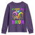 Bruh Mardi Gras Youth Sweatshirt Jester Outfit Teens Boys Kids Mardi Gras TS10 Purple Print Your Wear