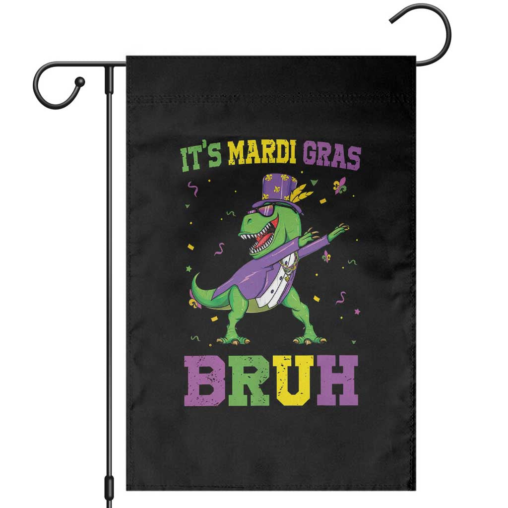 Bruh Mardi Gras Garden Flag Dinosaur Meme New Orleans Party Custume Beads TS10 Black Print Your Wear