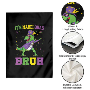 Bruh Mardi Gras Garden Flag Dinosaur Meme New Orleans Party Custume Beads TS10 Print Your Wear