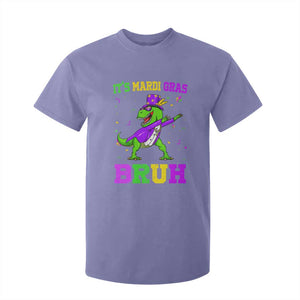 Bruh Mardi Gras T Shirt For Kid Dinosaur Meme New Orleans Party Custume Beads TS10 Violet Print Your Wear