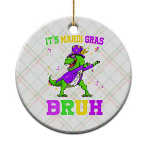 Bruh Mardi Gras Ceramic Ornament Dinosaur Meme New Orleans Party Custume Beads TS10 1pc Christmas Plaid Print Your Wear