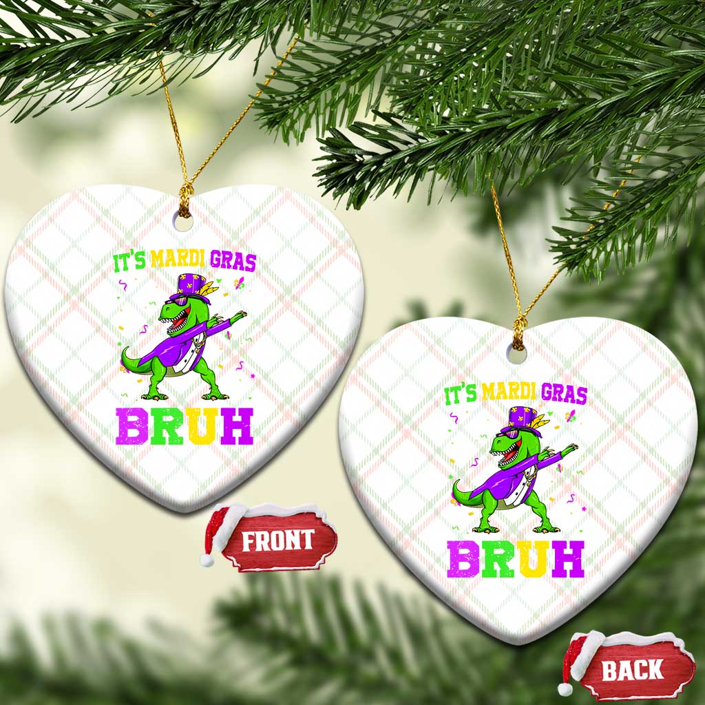 Bruh Mardi Gras Ceramic Ornament Dinosaur Meme New Orleans Party Custume Beads TS10 Print Your Wear