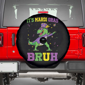 Bruh Mardi Gras Spare Tire Cover Dinosaur Meme New Orleans Party Custume Beads TS10 Black Print Your Wear