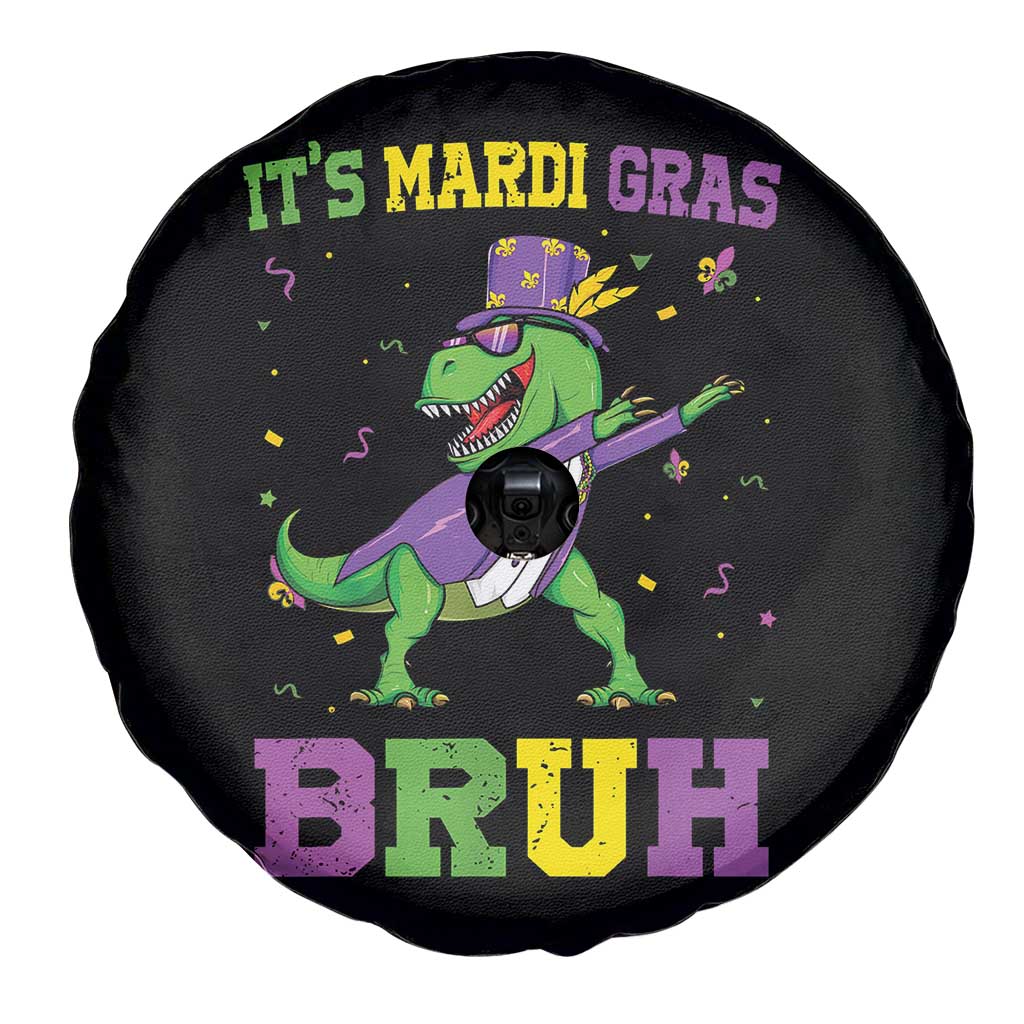 Bruh Mardi Gras Spare Tire Cover Dinosaur Meme New Orleans Party Custume Beads TS10 Print Your Wear
