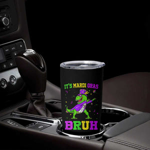 Bruh Mardi Gras Tumbler Cup Dinosaur Meme New Orleans Party Custume Beads TS10 Print Your Wear