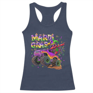Mardi Gras Racerback Tank Top Dabbing Crawfish Monster Truck TS10 Navy Print Your Wear