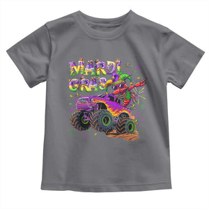 Mardi Gras Toddler T Shirt Dabbing Crawfish Monster Truck TS10 Charcoal Print Your Wear