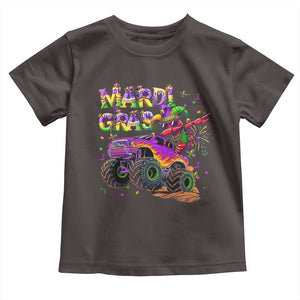 Mardi Gras Toddler T Shirt Dabbing Crawfish Monster Truck TS10 Dark Chocolate Print Your Wear