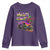 Mardi Gras Youth Sweatshirt Dabbing Crawfish Monster Truck TS10 Purple Print Your Wear