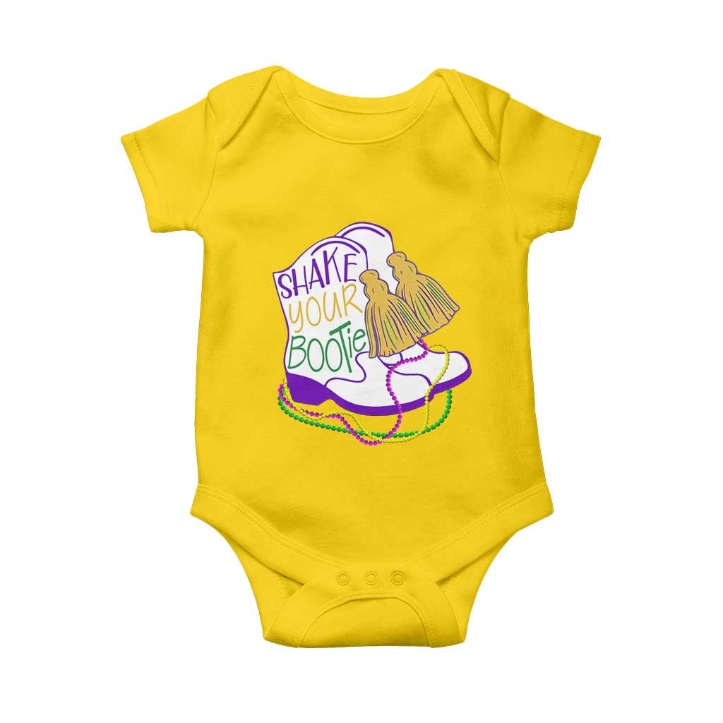 Mardi Gras Baby Onesie Shake Your Bootie Bead Boots TS10 Daisy Print Your Wear