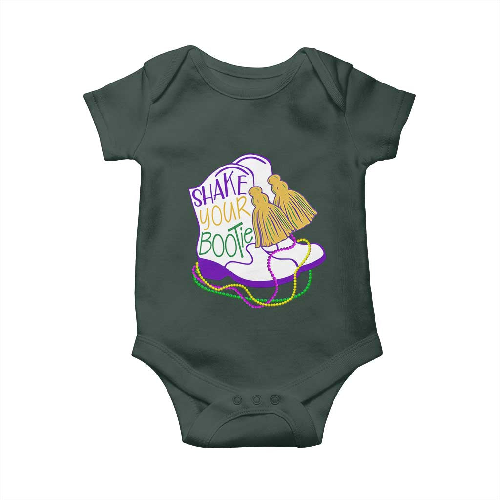 Mardi Gras Baby Onesie Shake Your Bootie Bead Boots TS10 Print Your Wear
