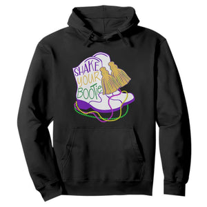 Mardi Gras Hoodie Shake Your Bootie Bead Boots TS10 Black Print Your Wear