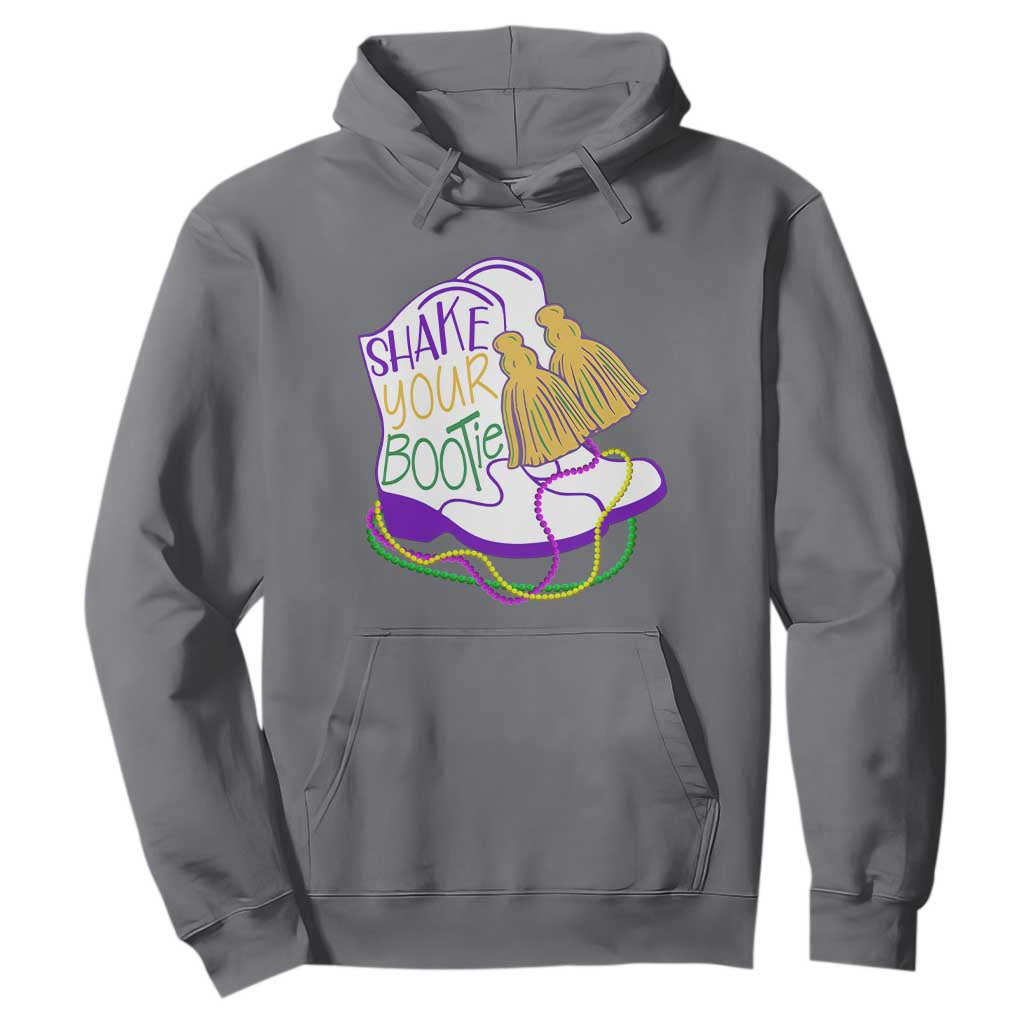 Mardi Gras Hoodie Shake Your Bootie Bead Boots TS10 Charcoal Print Your Wear
