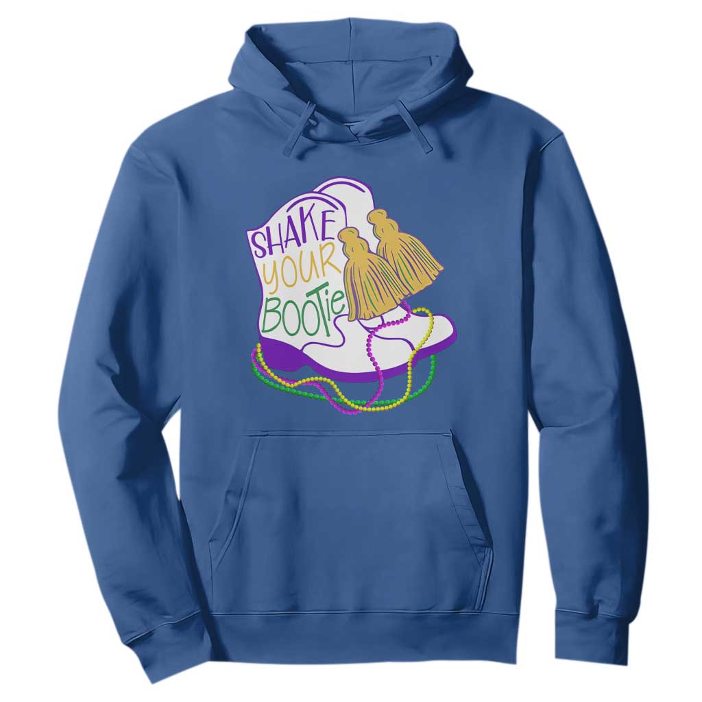 Mardi Gras Hoodie Shake Your Bootie Bead Boots TS10 Royal Blue Print Your Wear