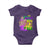 Its Mardi Gras Yall Baby Onesie Funny Carnival Flamingo TS10 Purple Print Your Wear