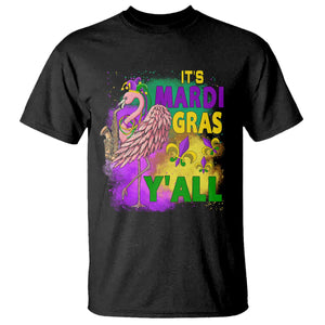 Its Mardi Gras Yall T Shirt Funny Carnival Flamingo TS10 Black Print Your Wear