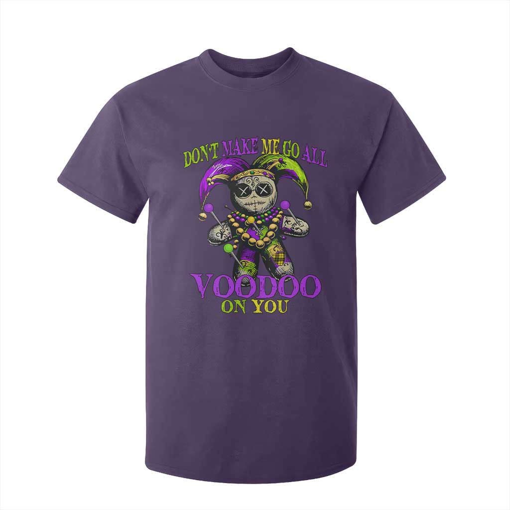 Mardi Gras Voodoo T Shirt For Kid New Orleans Witch Doctor Dont Make Me Go All Voodoo On You TS10 Purple Print Your Wear