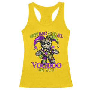 Mardi Gras Voodoo Racerback Tank Top New Orleans Witch Doctor Dont Make Me Go All Voodoo On You TS10 Daisy Print Your Wear