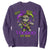 Mardi Gras Voodoo Sweatshirt New Orleans Witch Doctor Dont Make Me Go All Voodoo On You TS10 Purple Print Your Wear
