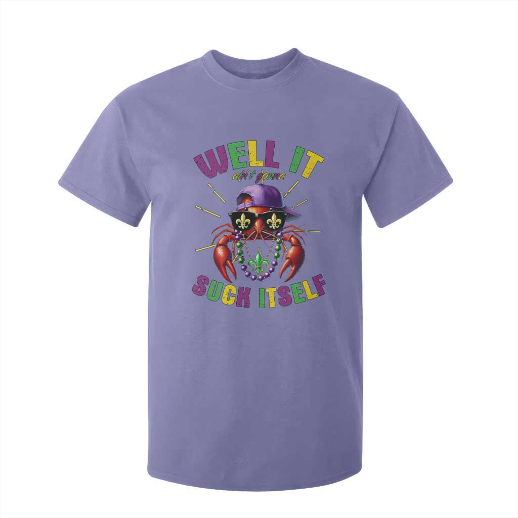 It Aint Gonna Suck Itself Crawfish Funny Mardi Gras T Shirt For Kid TS10 Violet Print Your Wear