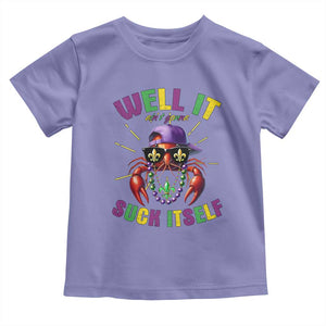 It Aint Gonna Suck Itself Crawfish Funny Mardi Gras Toddler T Shirt TS10 Violet Print Your Wear