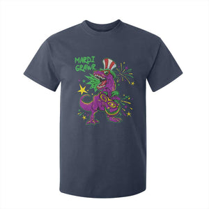Mardi Gras Dino T Shirt For Kid Toddler Kids Boys Gift Mardi Grawr TS10 Navy Print Your Wear