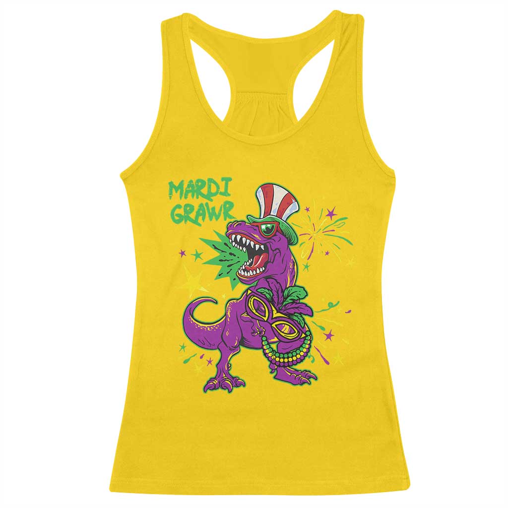 Mardi Gras Dino Racerback Tank Top Toddler Kids Boys Gift Mardi Grawr TS10 Daisy Print Your Wear