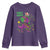Mardi Gras Dino Youth Sweatshirt Toddler Kids Boys Gift Mardi Grawr TS10 Purple Print Your Wear