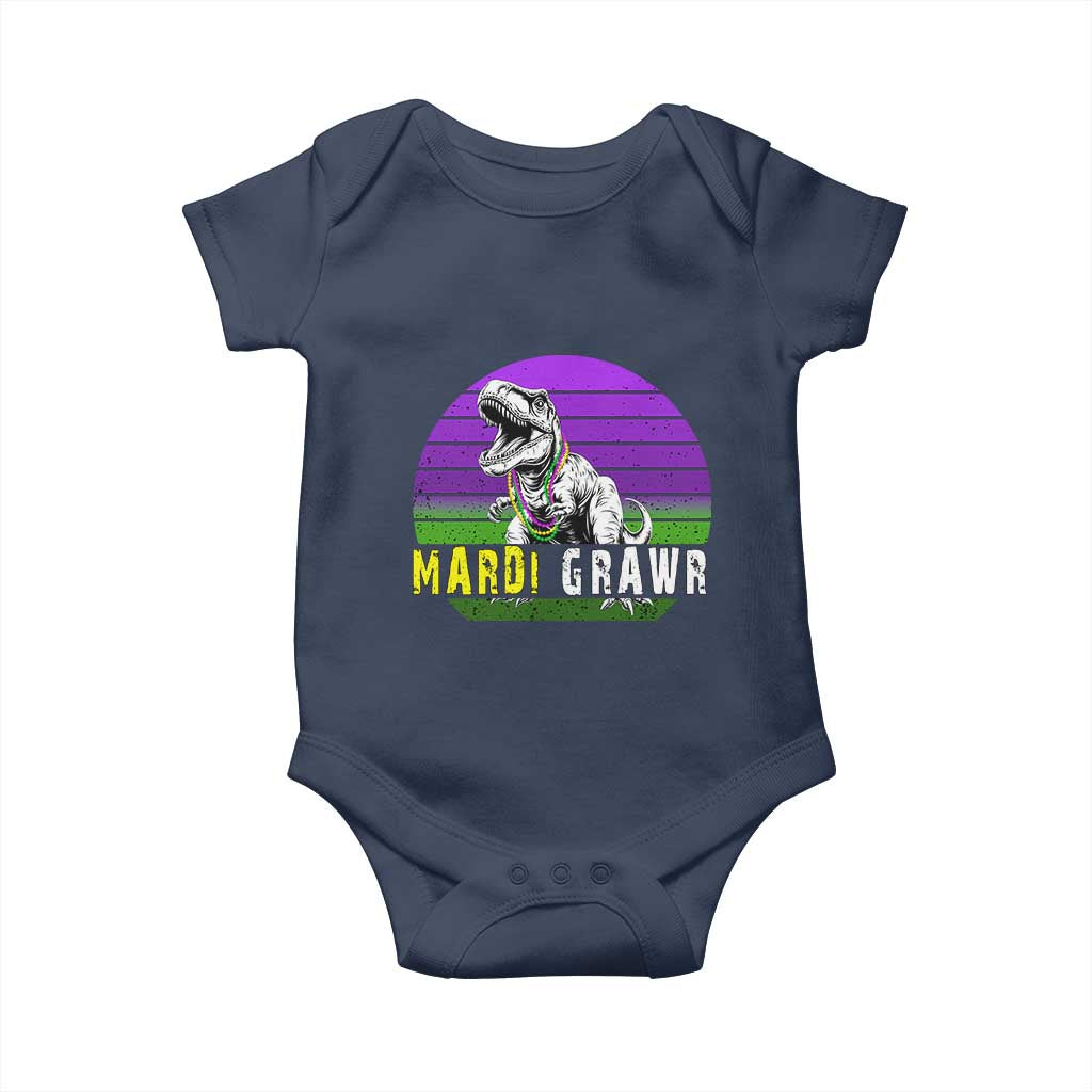 Mardi Grawr Dinosaur Baby Onesie Toddler Kids Boys Gift TS10 Navy Print Your Wear