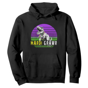 Mardi Grawr Dinosaur Hoodie Toddler Kids Boys Gift TS10 Black Print Your Wear