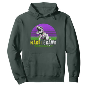 Mardi Grawr Dinosaur Hoodie Toddler Kids Boys Gift TS10 Dark Forest Green Print Your Wear