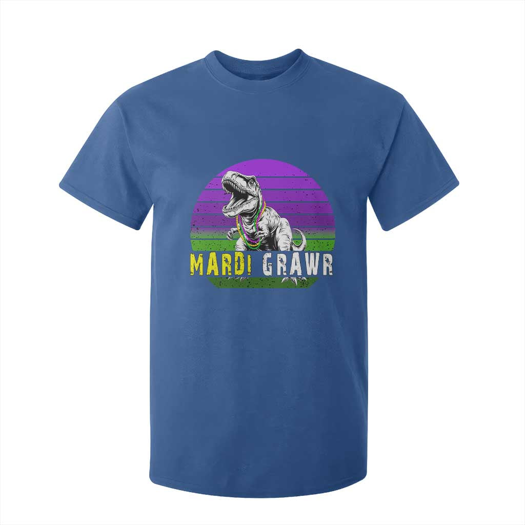 Mardi Grawr Dinosaur T Shirt For Kid Toddler Kids Boys Gift TS10 Royal Blue Print Your Wear