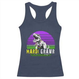 Mardi Grawr Dinosaur Racerback Tank Top Toddler Kids Boys Gift TS10 Navy Print Your Wear